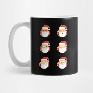 Christmas Emojis Santa Face Kids Gift Mug